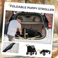 Load image into Gallery viewer, One-Click Foldable Stroller for Large Medium Small Dogs, Pet, Cats with Storage

