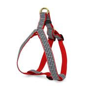 Classic Black Houndstooth Dog Harness