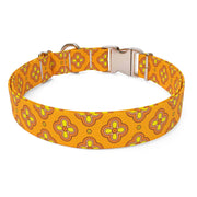 Boho Cleo Orange Dog Collar