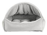 Winter White-Faux Fur Canopy Bed