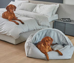 Cloud-Faux Fur Canopy Bed