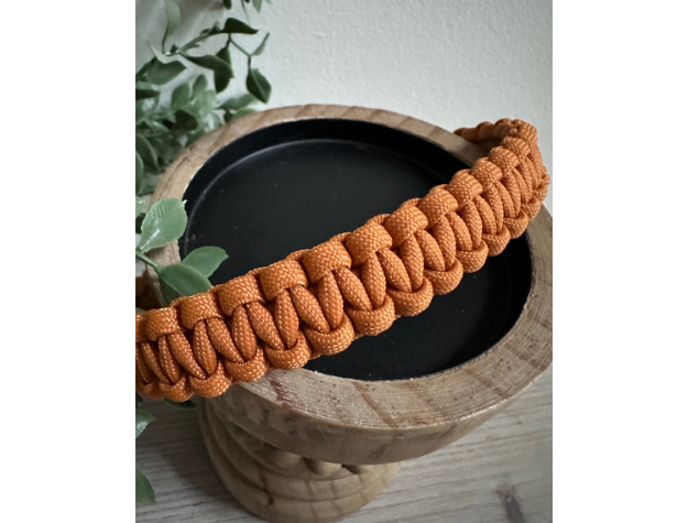 Cobra Braid in Mustard - Handmade Dog Collar - Southlake Paws