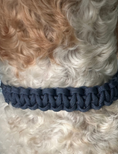 Load image into Gallery viewer, Cobra Braid in Navy Blue - Handmade Dog Collar - Southlake Paws
