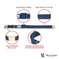 Load image into Gallery viewer, Fabric Dog Collar - Blue

