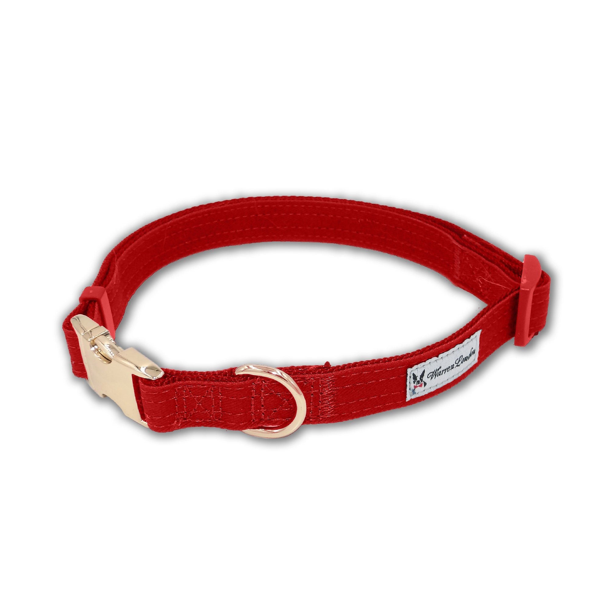 Fabric Dog Collar - Red - Southlake Paws