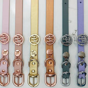 Leather Collar - Lilac Hue