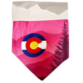 Load image into Gallery viewer, Sport Bandana - Colorado Mountains Pink
