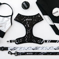 Load image into Gallery viewer, Frenchie Duo Reversible Harness - Black Marble 

