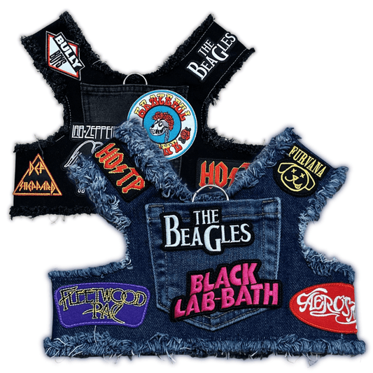 Ruff & Roll Denim Dog Harness- 13 oz. Double Denim/ American Heritage Craft