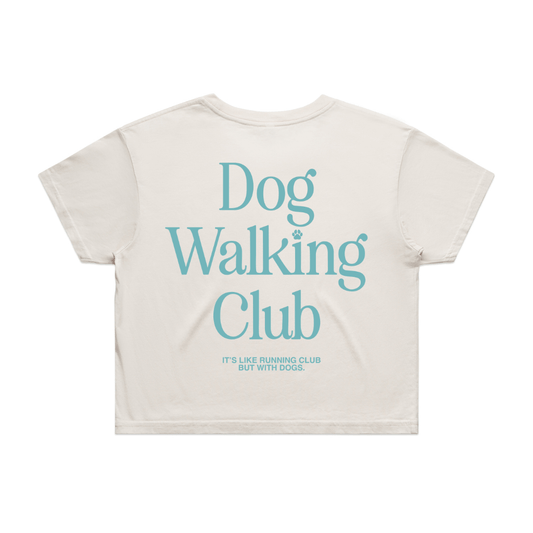 Dog Walking Club Crop Top | Gift for Dog Lovers & Pup Owners
