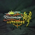 Load image into Gallery viewer, Budweiser Outdoors Deer with Crown Neon Signs
