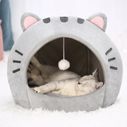 Cute Cat Shaped Cat Bed 