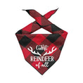 Load image into Gallery viewer, Cutest Reindeer Red & Black Plaid Dog Bandana
