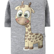 Cutie Dog Tee Collection-Light Grey Giraffe