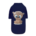 Cutie Dog Tee Collection-Light Grey Giraffe