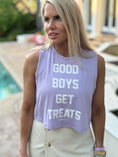 Load image into Gallery viewer, Good Boys Get Treats Crop Tank | Gift for Dog Moms | Made in USA
