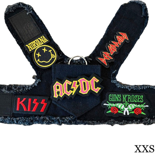 AC/DC Harness XXS Black Denim