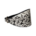 Load image into Gallery viewer, White & Black 4” Wide Snake Collar
