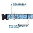 Load image into Gallery viewer, Plastic Clip Collar - Bandana/Skulls Baby Blue/White
