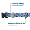 Load image into Gallery viewer, Plastic Clip Collar - Bandana/Skulls Royal/White
