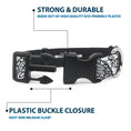 Load image into Gallery viewer, Plastic Clip Collar - Bandana/Skulls White/Black
