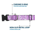 Load image into Gallery viewer, Plastic Clip Collar - Bandana/Skulls White/Purple
