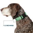 Load image into Gallery viewer, Plastic Clip Collar - Bandana/Skulls Irish Green/White
