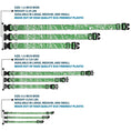 Load image into Gallery viewer, Plastic Clip Collar - Bandana/Skulls White/Irish Green
