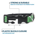Load image into Gallery viewer, Plastic Clip Collar - Bandana/Skulls White/Irish Green
