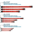 Load image into Gallery viewer, Plastic Clip Collar - Bandana/Skulls Scarlet Red/Gold

