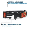 Load image into Gallery viewer, Plastic Clip Collar - Bandana/Skulls Gold/Scarlet Red

