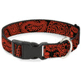 Load image into Gallery viewer, Plastic Clip Collar - Bandana/Skulls Black/Orange
