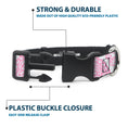Load image into Gallery viewer, Plastic Clip Collar - Bandana/Skulls White/Pink
