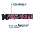 Load image into Gallery viewer, Plastic Clip Collar - Bandana/Skulls Black/Pink

