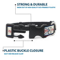 Load image into Gallery viewer, Plastic Clip Collar - Buckle-Down AUTHENTIC SEATBELT BELT White/Blue/Red
