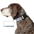Load image into Gallery viewer, Plastic Clip Collar - Buckle-Down AUTHENTIC SEATBELT BELT White/Blue/Red
