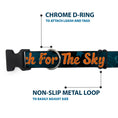 Load image into Gallery viewer, Plastic Clip Collar - Woody REACH FOR THE SKY Denim Blue Print
