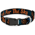Load image into Gallery viewer, Plastic Clip Collar - Woody REACH FOR THE SKY Denim Blue Print
