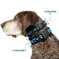 Load image into Gallery viewer, Plastic Clip Collar - Buzz Poses/Stars TO INFINITY AND BEYOND Black/Blues
