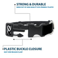 Load image into Gallery viewer, Plastic Clip Collar - Toy Story 3-Aliens OOOOOHHH Black/White/Gray
