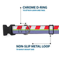 Load image into Gallery viewer, Plastic Clip Collar - Toy Story Buzz Lightyear Bounding Striping Red/White/Green/Purple
