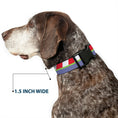 Load image into Gallery viewer, Plastic Clip Collar - Toy Story Buzz Lightyear Bounding Striping Red/White/Green/Purple
