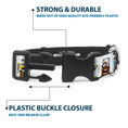 Load image into Gallery viewer, Plastic Clip Collar - Pixar Holiday Collection Nutcracker Characters Lineup/Stars White/Blues
