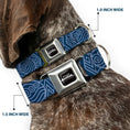 Load image into Gallery viewer, AVATAR LAST AIRBENDER Title Logo Full Color Black/White Seatbelt Buckle Collar - Avatar Last Airbender Water Element Symbol Blues
