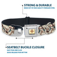 Load image into Gallery viewer, Avatar the Last Airbender Appa Face CLOSE-UP Full Color Seatbelt Buckle Collar - Avatar the Last Airbender Appa Pose Stacked
