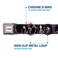 Load image into Gallery viewer, ADVENTURE TIME Title Logo Full Color White Seatbelt Buckle Collar - Adventure Time Marceline Poses Collage Reds
