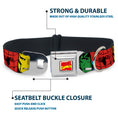 Load image into Gallery viewer, MARVEL COMICS Marvel Comics Logo Full Color Seatbelt Buckle Collar - Marvel Superhero Comic Blocks
