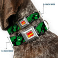 Load image into Gallery viewer, MARVEL COMICS Marvel Comics Logo Full Color Seatbelt Buckle Collar - THE INCREDIBLE HULK Action Poses/Stacked Comics
