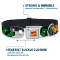 Load image into Gallery viewer, MARVEL COMICS Marvel Comics Logo Full Color Seatbelt Buckle Collar - THE INCREDIBLE HULK Action Poses/Stacked Comics
