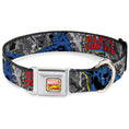 Load image into Gallery viewer, Dog Collar AVA - MARVEL COMICS LOGO FULL COLOR - CLASSIC BLACK PANTHER ACTION POSES/STACKED COMICS
